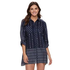 Women's Apt. 9 Roll-Tab Slubbed Cover-Up